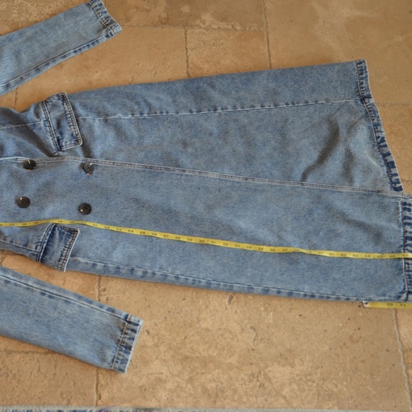 Avec Les Filles Denim Trench Coat - Picture 8 of 10